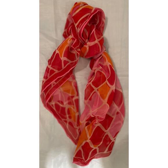 Vintage VERA Neumann Scarf ~ Ladybug Signed ~ Semi Sheer - Picture 5 of 8